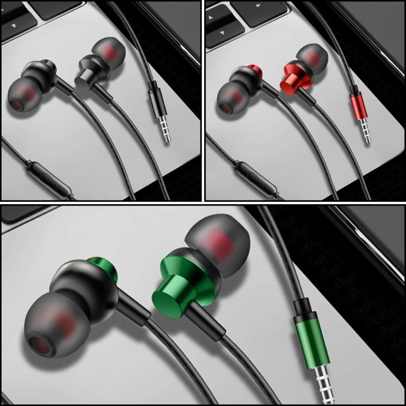 3.5mm Earbud In Ear Headphones Bass Drivens In Ear Headphones with Control 3.5mm Earphones Comfortable Earbud Present