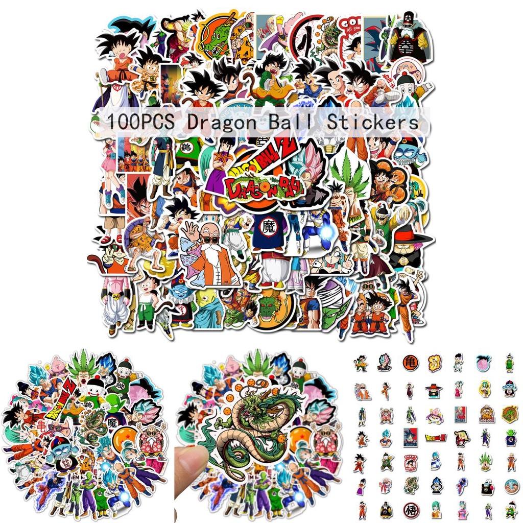 Anime Dragon Ball Stickers With Vibrant Super Saiyan Goku Decals For Laptops**