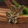 Vintage Brass Butterfly Figurine – Miniature Animal Statue for Home Decor & Desk Ornament