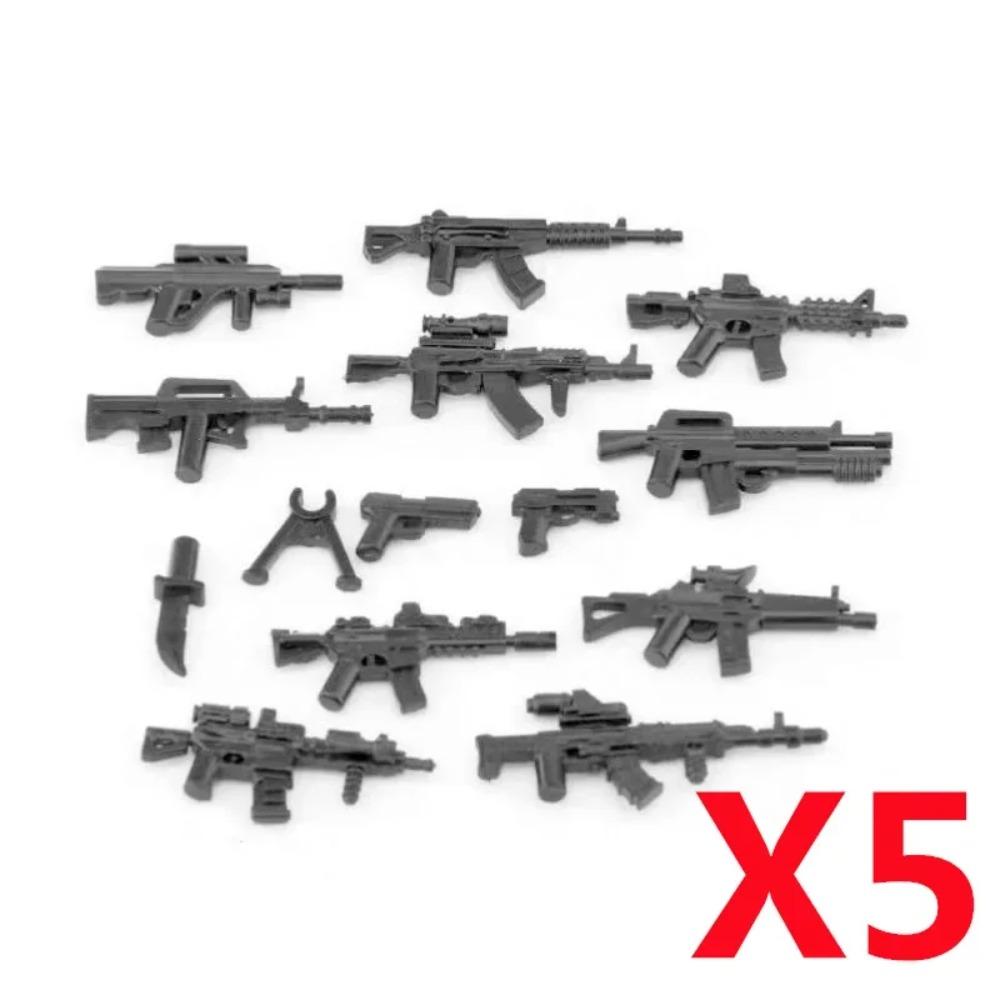 Vojenský MOC Stavebnice zbraní Těžký kulomet Gatling M19 NSV Figurky Dělostřelectvo Odminovací Pistole Kulka Hračka Dárek K013