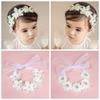 Schleifenform Baby-Stirnband Blumenmuster Kinder-Stirnbänder Niedliche Kleinkind-Haarbänder Baby-Haaraccessoires
