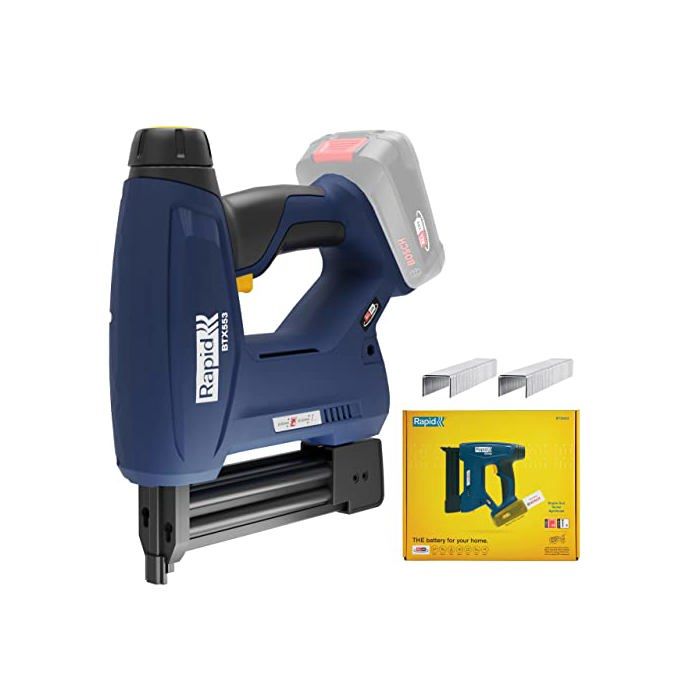 RAPID - BTX553 - Agrafeuse à batterie 18V, pour agrafes n°53/8-20mm et clous n°8/15-20mm - Boîte sans batterie - (5001509)