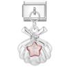 New Glitter Bow Shell Moon Butterfly Heart Cherry Dreamy Pendant Italian Charm Links Fit 9MM Stainless Steel Bracelet DIY Making