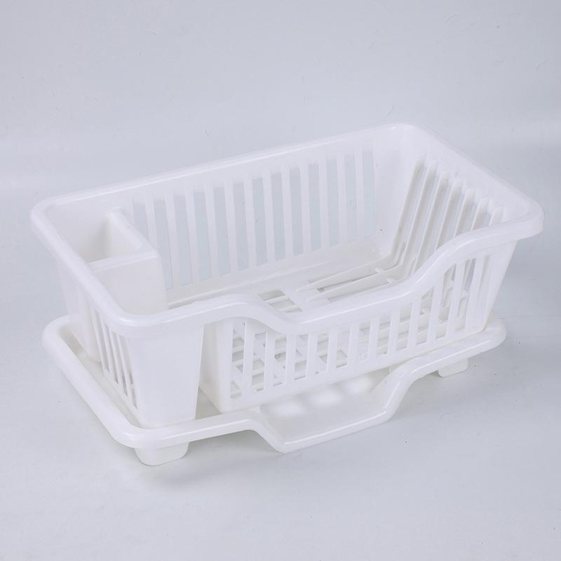Kitchen Drainage Rack With Drainer Board Countertop Utensils Plates Chopsticks Bowls Spoons Storage Dish Drying Rack