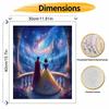 Disney oil painting painting kit Snow White fairytale castle landscape home bedroom wall decoration creative handmade gift