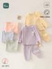 Baby Cotton Autumn Long Sleeve And Pants Set With Antibacterial Fabric For Toddler Warmth