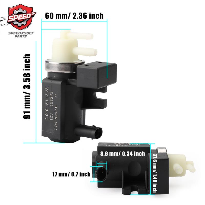 1PCS  A0101531328 Solenoid Pressure Valve For Mercedes-Benz GLC180 C200 A180 B200 Turbo Control Valve A0081535428 A0001531800