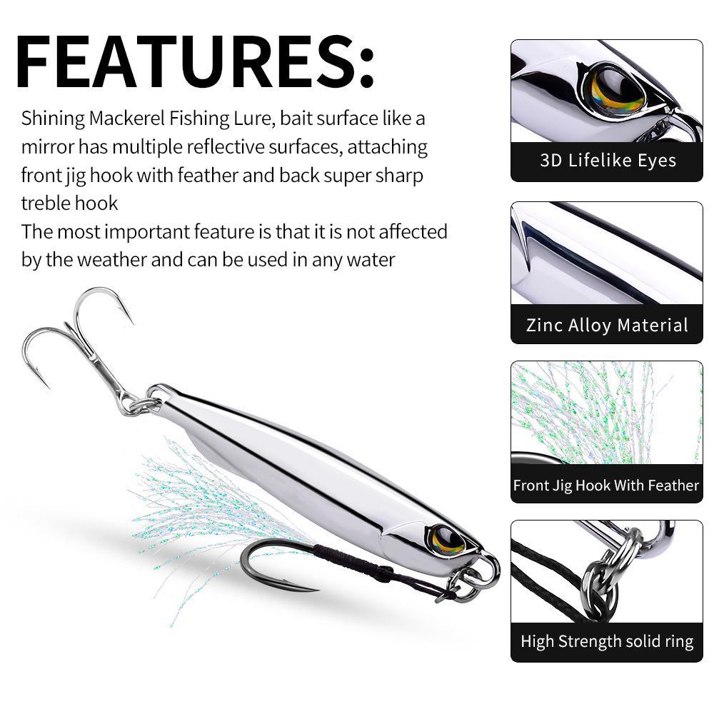 Long Shot Metal Jig Vib Blade Lure Electroplated Silver Sinking Vibration Baits Vibe for Bass Pike Fishing Lures