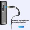 25/50/100Cm Headphone Microphone Audio Converter Y Splitter For Computer 3.5Mm Female To 2 Dual 3.5Mm Male Headphone Mic