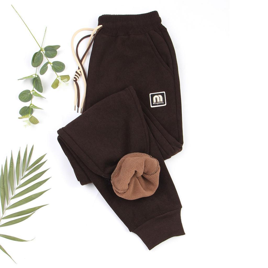 Fall and Winter Models Padded Drawstring Leggings Women's Pants Sweatpants Drawstring Large Version of The Casual Pants Sweatpants