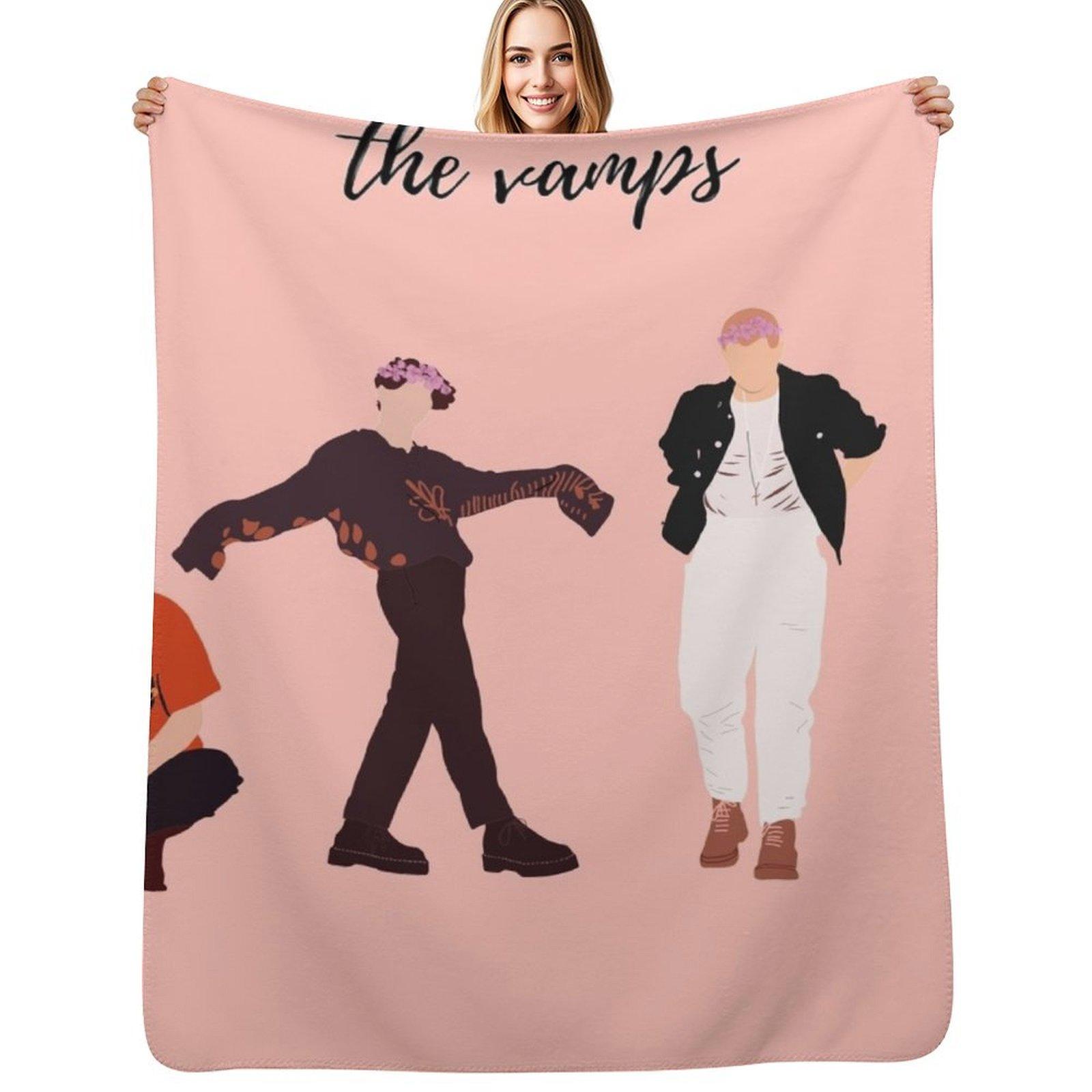The Vamps Cherry Blossom era Throw Blanket Soft Cozy Blanket for Pet Kids Adults 102x76cm(40x30in)