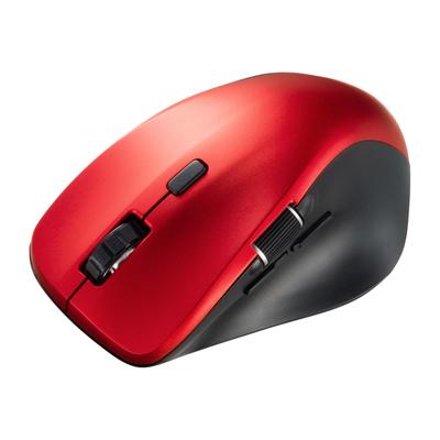 Sanwa Supply Silent Bluetooth Mouse Seite 5 (mit Rad, Knöpfen, rot) MA-BBS523R