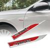 1pair Metal 3D Sports Auto Car Vehicle Front Fenders Decorative Emblem Sticker Badges Exterior Decals