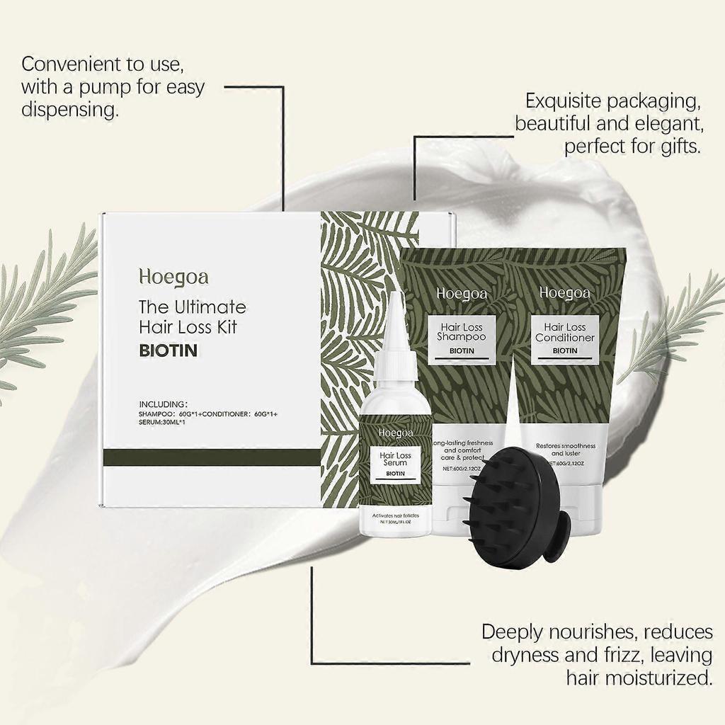 Nourishing Hair Shampoo and Conditioner Set: Softens and smooths hair, cares for the scalp, and provides daily hair care.