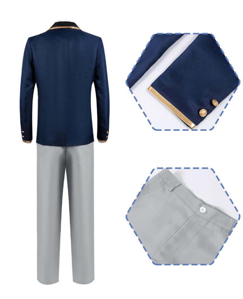 [CR ROLECOS] Hoshino Aqua Cosplay Costume, Anime/Manga Costume with Wig, Full Set, Adult, for School Festivals, Events, and Photo Shoots (L)