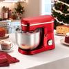 Stand Mixer, 4.2 L+5.7 L Electric Kitchen Mixer, 1500W Dough-Mixer, 10 Speeds Tilt-head Food-Mixer with Stainless Steel Bowls, Dough Hook, Whisk,