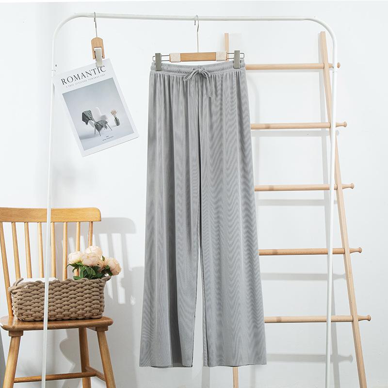 Wide Leg Pants for Women In Summer Thin Fit Loose Hanging Breathable Straight Leg Casual Floor Pants