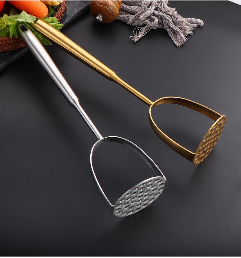 304 Stainless Steel Multifunctional Potato and Pumpkin Masher for Baby Food