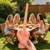 Durable Middle Finger Toy 1/2Pcs 3-Stage Telescopic Toy, 3D Printed Hand Prank Prop, Realistic Retractable for Stress Relief Funny
