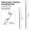 Stainless Steel Pole Hanger Thickened Tube Laundry Stick Clothes Reach Pole  Home Clothes Hanging