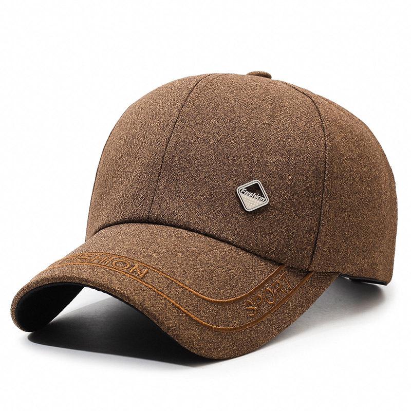 

Мужская шляпа весна и осень, новая простая шляпа от солнца для людей среднего и пожилого возраста, солнцезащитная бейсболка, повседневная универсальная мужская шляпа для отдыха на природе Adjustable темно-коричневого