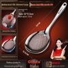 Heavy-Duty 316L Stainless Steel Skimmer Ladle - Large One-Piece Kitchen Strainer Spoon