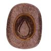 Faux Leather Cowgirl Hat Studded Bullhead Jazz Hat Trendy Sombrero Hat  For Men Women