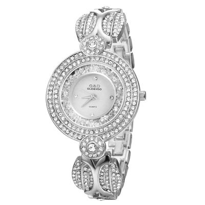 Watch with Analog Alloy Stylish Perfect Gift for Day Women's Bracelet, Display, Popular, Simple, Strap, Silver, Birthdays, Anniversaries, Christmas,