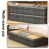 2pcs Extra Large Under-Bed Storage Boxes, Thick Dustproof Moisture-Resistant Organizer with Clear Lid, Space-Saving for Storage