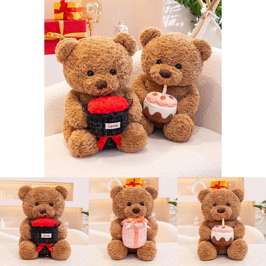 Herzerwärmender Rose Plüsch Teddybär Puppe Weiches Kuscheltier Geschenk Für Freunde