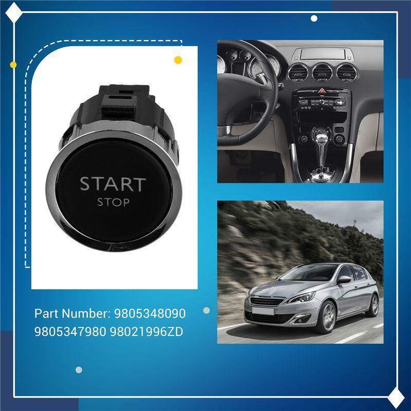 AA92-4 Pin Start Stop Switch 9805348090 9805347980 98021996ZD For 308 408 508 Citroen C4L Push Button Start Switch