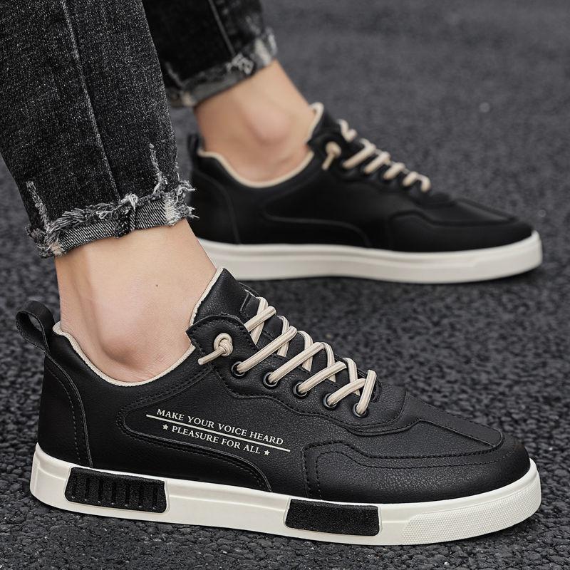 Mode Herr äkta Läderskor snörning Trend Bekväma Herrskor utomhus Brittisk Mode Herr Höga Sneakers Mockasiner Herr