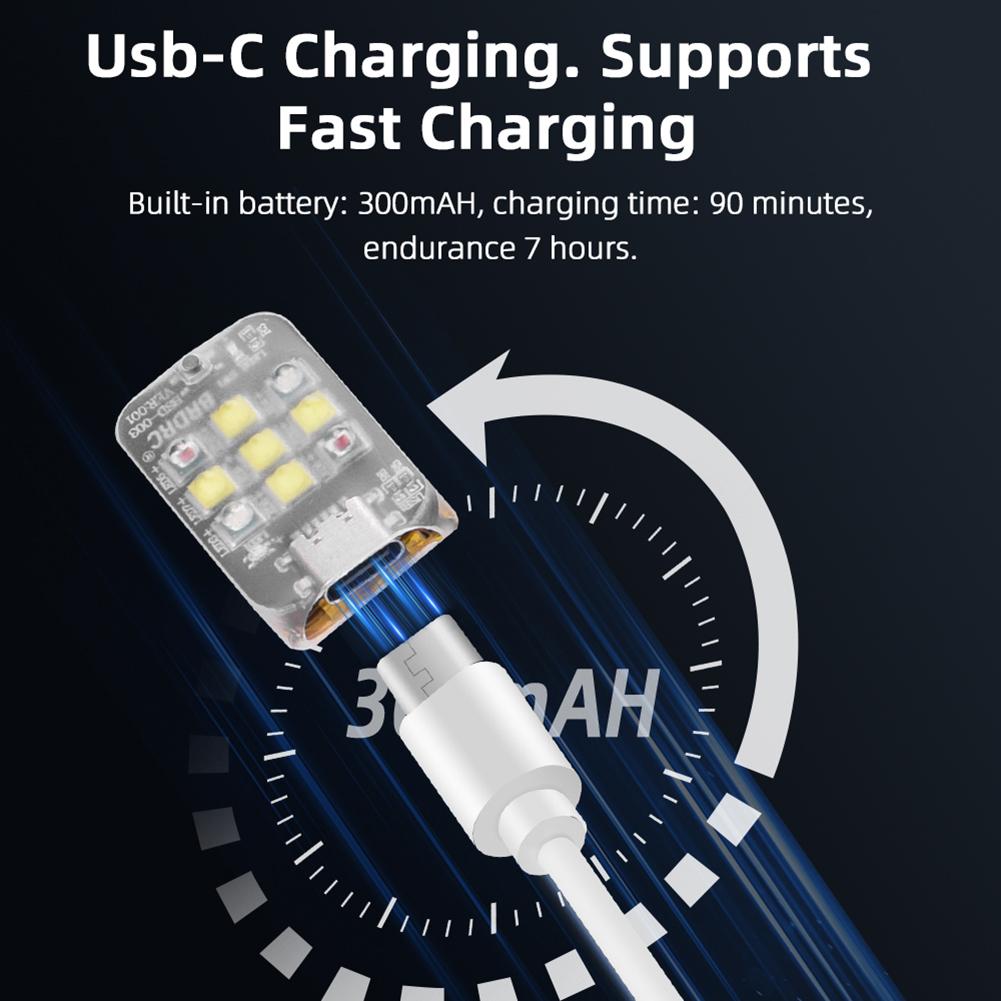 Drone Strobe Light USB Rechargeable Wireless LED Drone Flash Light Turn Signal Indicator Warning Lamp for DJI Avata 2 /Mini 3/4