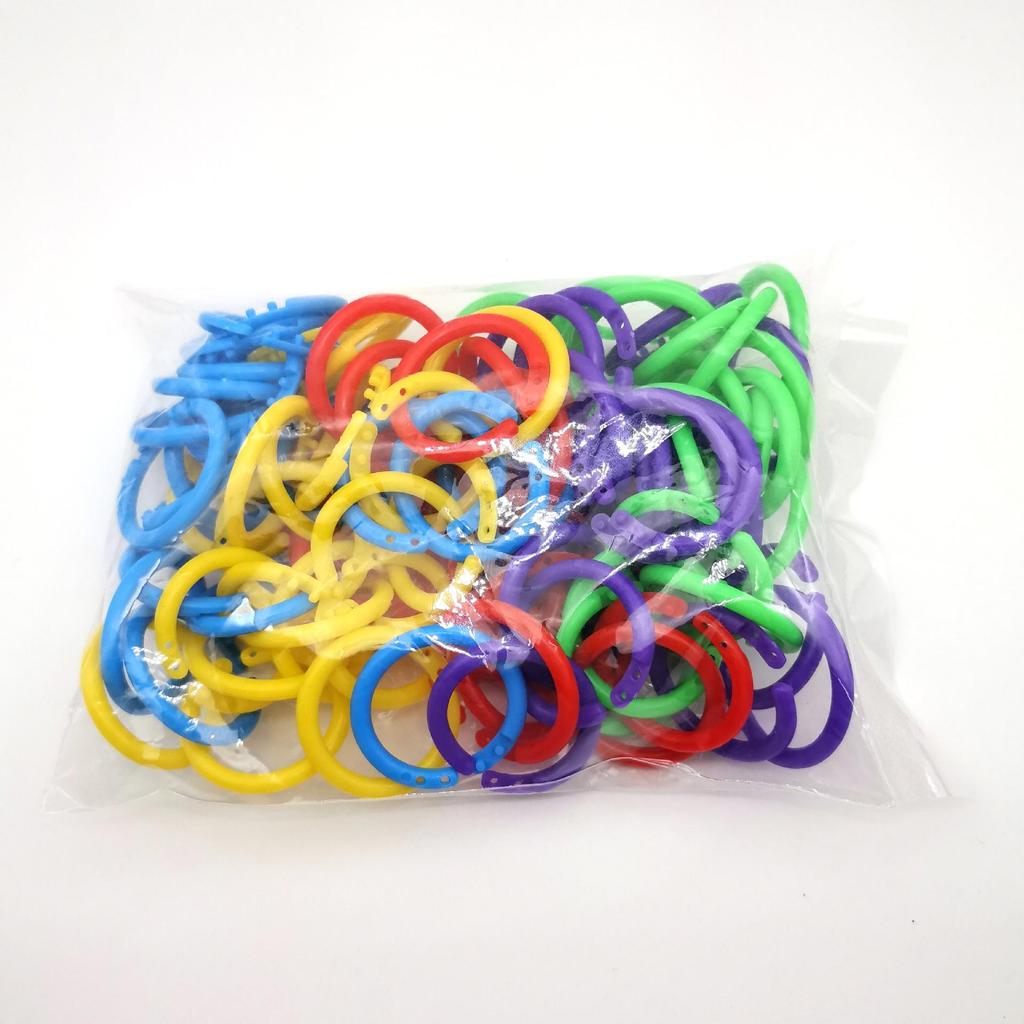 In-Stock 20MM Colored Creative Open Jump Ring - Multifunctional Card and Flashcard Binding Ring
