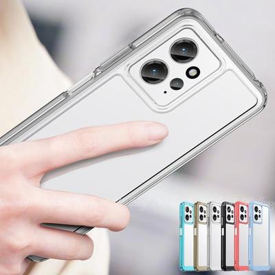 For Xiaomi Redmi Note 12 Case Silicone Clear Border Bumper Redmi Note 12 Cover Shockproof Case For Redmi Note 12 Pro Plus Cover
