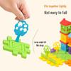 Educational Building Blocks Set for Kids: Large Particle Assembly Toy for Ages 3 to 6, featuring a Small Villa Design