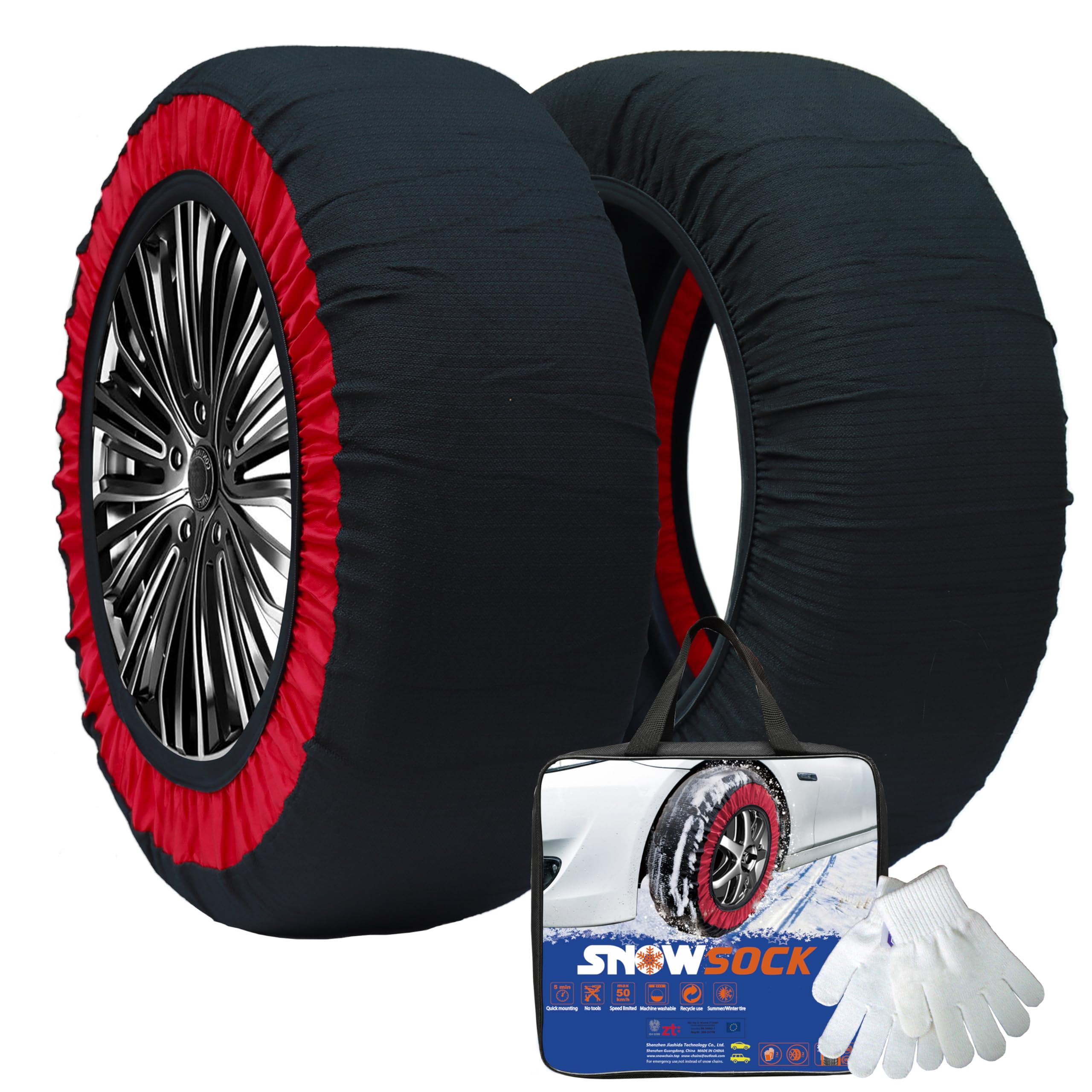 

JASIDA Snow Cloth Tire Snow Light Car Chain Regulation Winter Snowy Icy Genuine Совместимость с KE80 Пожалуйста, смотрите таблицу размеров для других носков,