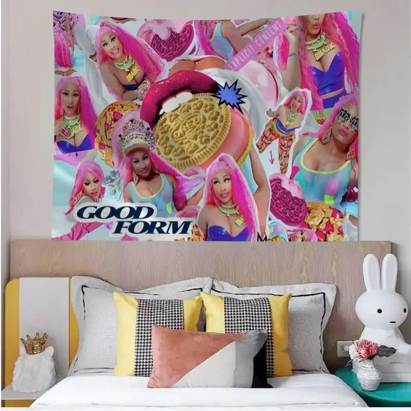 Nicki Minaj Flag Hanging Bohemian Tapestry Cheap Hippie Wall Hanging Bohemian Wall Tapestries Mandala Wall Hanging Home Decor