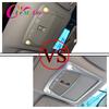 Color My Life 3Pcs/Set Chrome Front Reading Light Cover Back Reading Lamp Trim for Nissan X-trail Xtrail T32 Rogue 2014