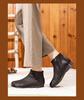 2025 Autumn/Winter Vintage Woven Cowhide Ankle Boots: Genuine Leather, Thick Sole, Zipper, Handmade Women's Fashion
