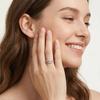 Elegant Double Layer Zircon Ring - Women's Light Luxury Cross-Border Design, Niche Double Row Diamond Ring, New High-End Style.