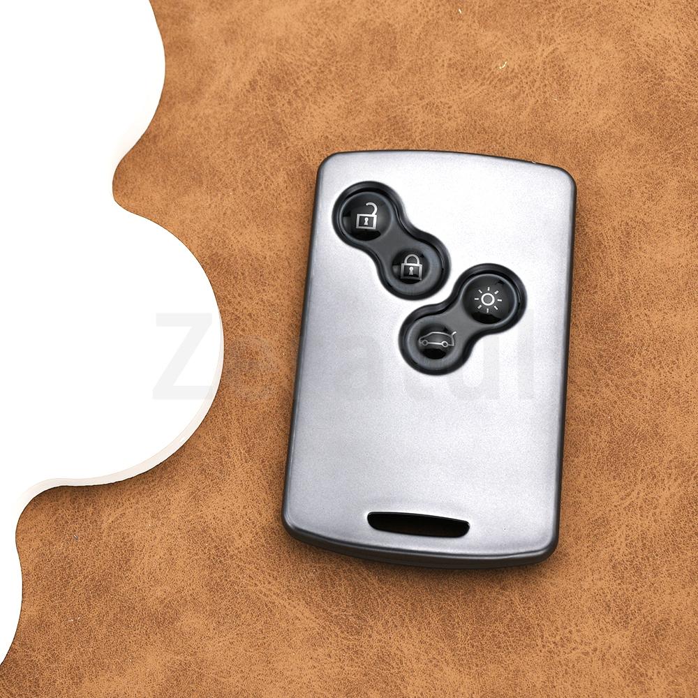 

4 Buttons Tpu Remote Keychain Car Key Case Cover Keyless For Renault Fluence Zoe Scenic Captur Card Clio Laguna Koleos Megane