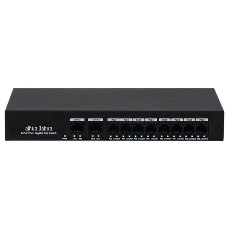 

Dahua 10-Port Gigabit PoE+ Network Switch CN plug (adapter included)