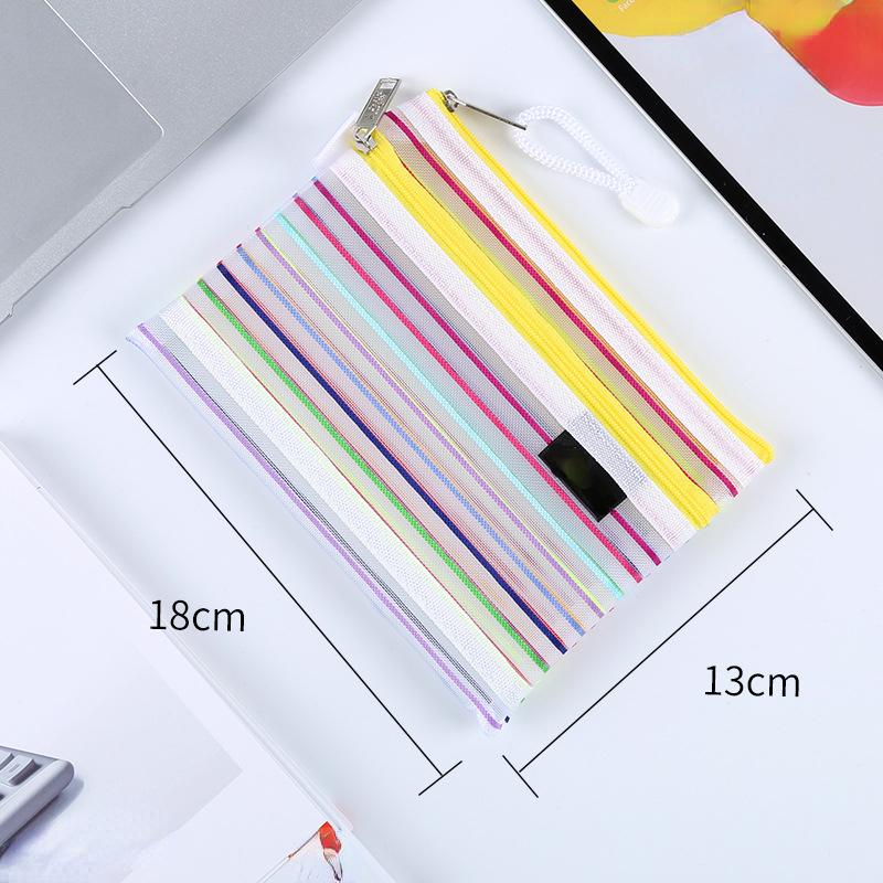 

A6 красочная двухслойная сетчатая сумка для хранения, ежедневная косметичка, косметичка, портативный держатель для карт, органайзер для наушников, портмоне белый