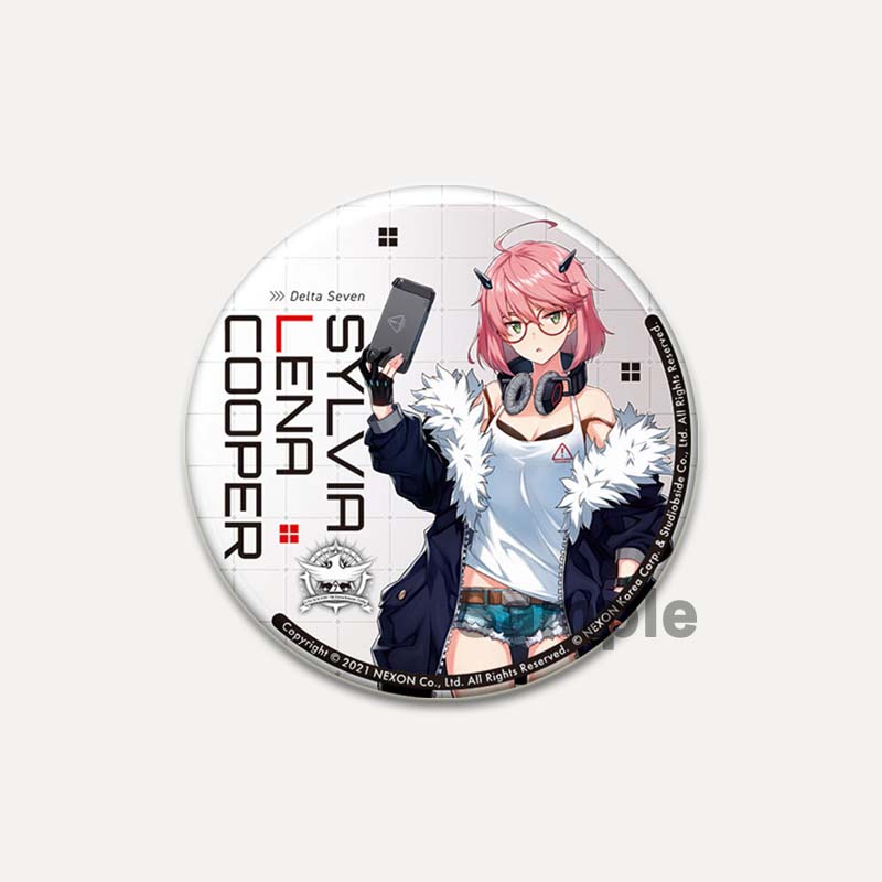 32/44/58mm Pop Anime Game Counter Side Brooches On Backpack Cartoon Figure Lapel Pins Alloy Round Cartoon Badge Gifts Jewelry Accessory