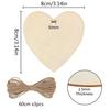 10/20pcs/lot Heart Shaped Wooden Hanging Ornament Hearts Craft for Wedding Valentine's Day Gift DIY Craft Art Project Painting