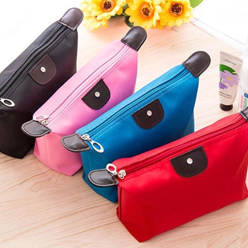 Fashion Lady Travel Make Up Cosmetic Pouch Bag Clutch Handbag Casual Purse HOT (Color:11 Colors)