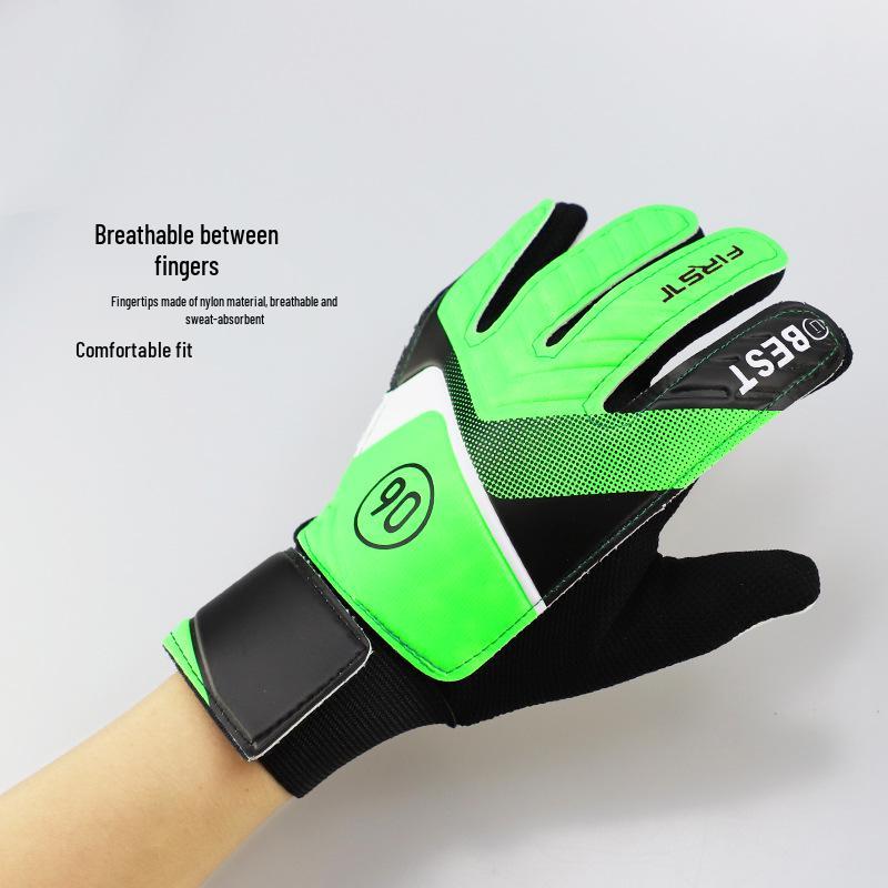Kids' Latex Anti-Slip Goalkeeper Gloves - Breathable and Protective