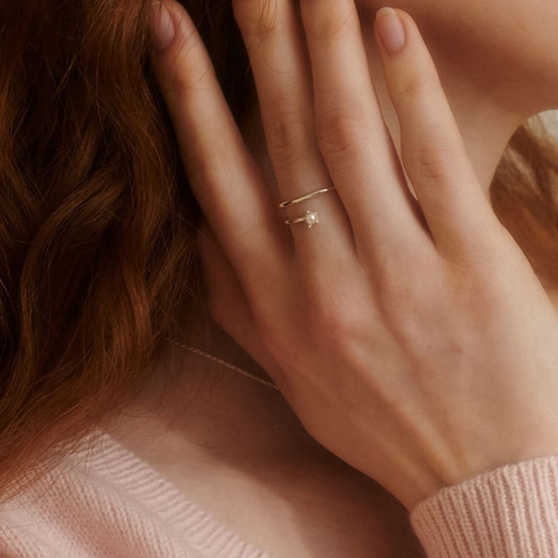 BSWAN Hug Silver Ring