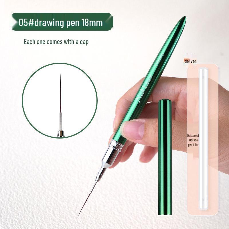 

Металлическая кисть-лайнер для нейл-арта - Очень тонкая кисть для росписи для деталей и дизайна цветов в маникюрном салоне